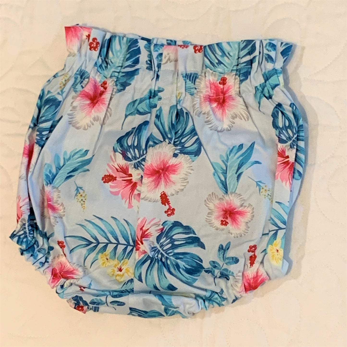 2 Piece Set - High Waisted Nappy Cover with Sash Bow & ReadyMade Flutter Bodysuit