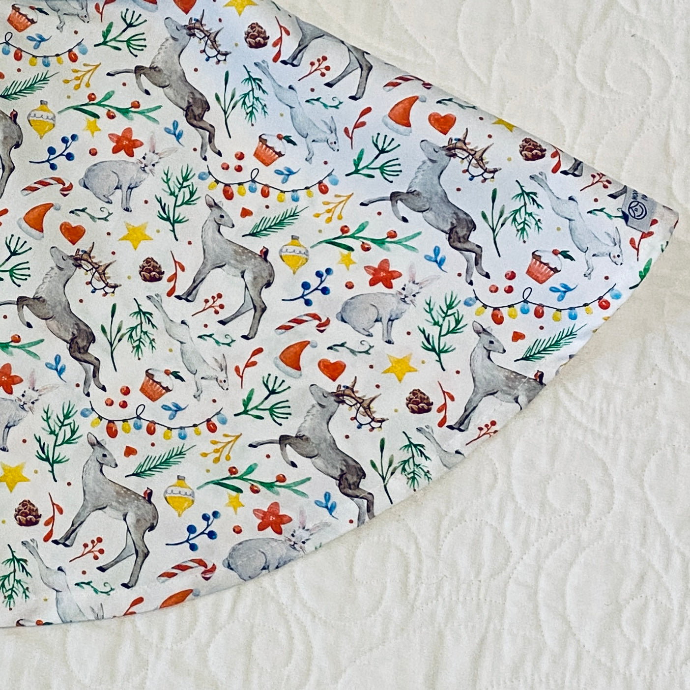 Dress - Freesia Style - Christmas Reindeer & Rabbits with a Matching Waist Tie