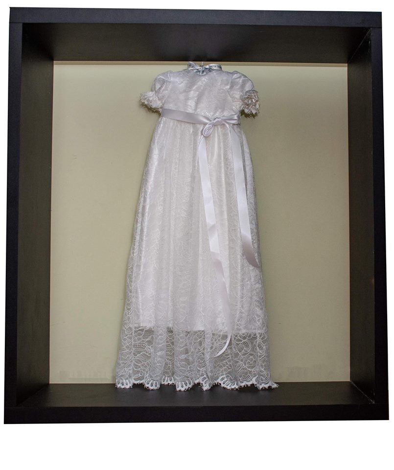 Christening Dress / Gown - Dedication Dress / Gown  White Satin and Lace