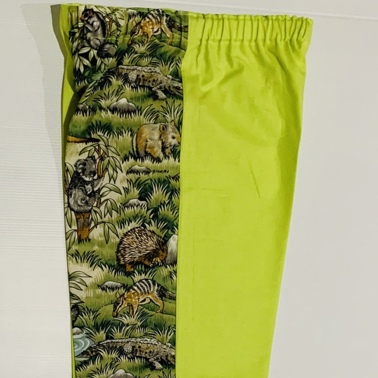 Pants - Cargo Shorts - Australian Animals, Flap Pocket for Rocks, Elastic Waist