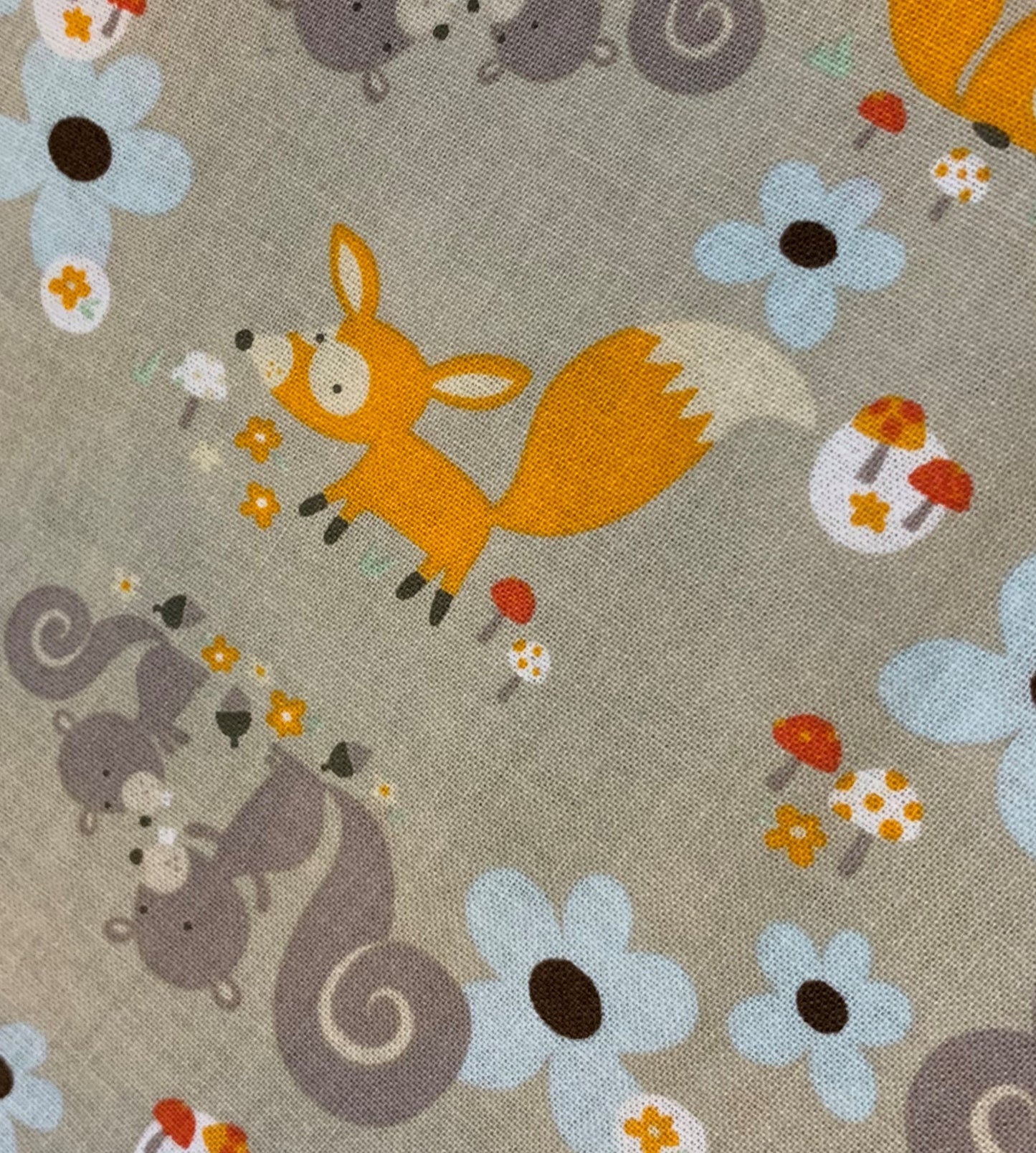 2 Piece Set - Skirt & Slip Ons - Foxes and Rabbits