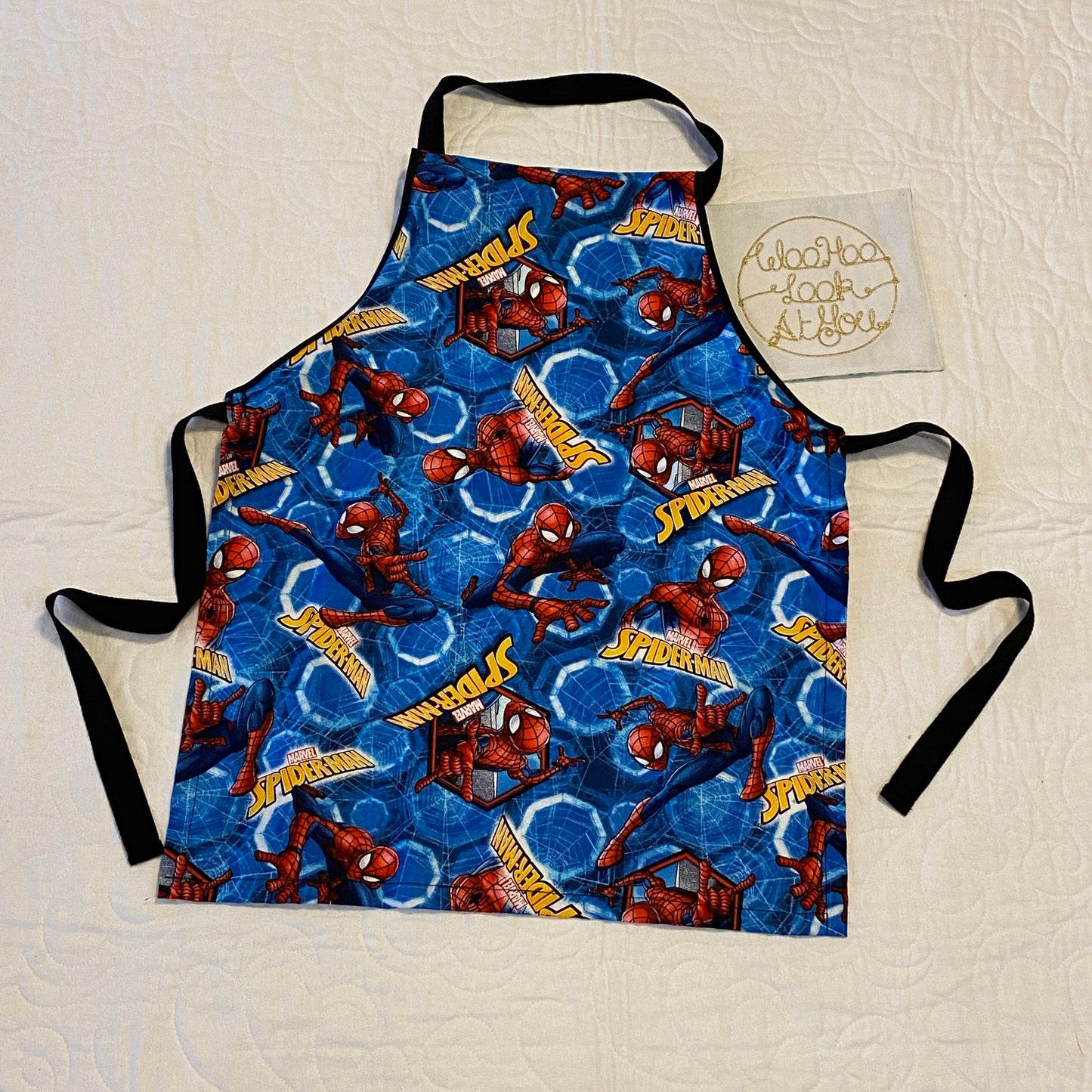 Apron - Superhero with Spider Web