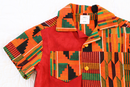2 Piece Shirt & Pants - African Fabric Print Traditional Kente African Outfit