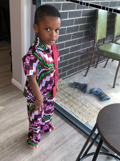 2 Piece Shirt & Pants - African Fabric Print Traditional Kente African Outfit