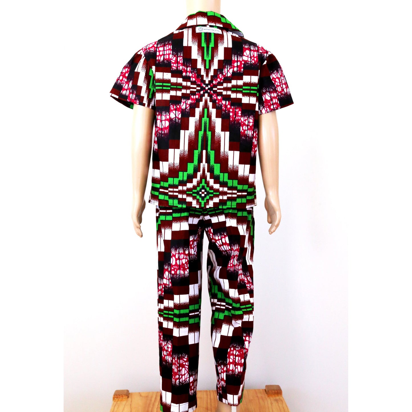 2 Piece Shirt & Pants - African Fabric Print Traditional Kente African Outfit