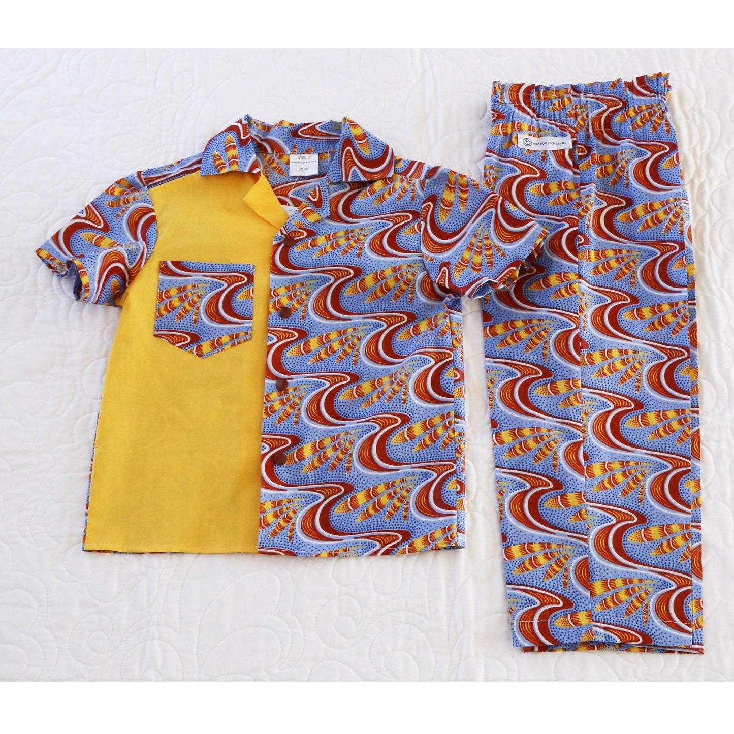 2 Piece Shirt & Pants - African Fabric Print Traditional Ankara African Outfit