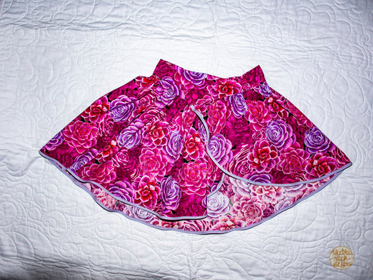 Skirt - Wrap -  Tadah Tulip Skirt-  Pink and Lilac Succulents