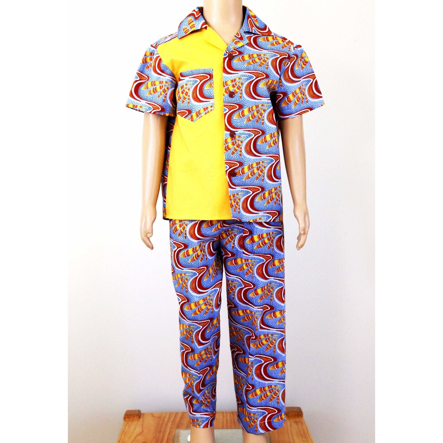 2 Piece Shirt & Pants - African Fabric Print Traditional Ankara African Outfit